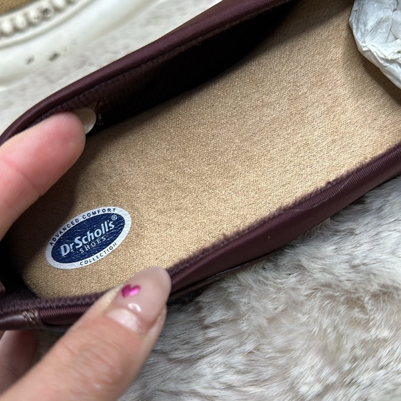 Dr Scholl’s | Maroon Slip On Shoes, Size 7 NWT - Picture 10 of 13